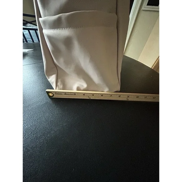 Large Kate Spade Diaper Bag Tan/pink Nylon Easy Wipe Down Shoulder Strap Clean - Picture 15 of 15